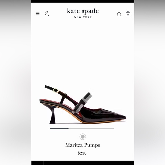 Kate Spade kitten heels with bow shoes - Picture 2 of 5